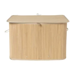 Wasmand bamboe 90 liter - naturel - 60x40x40 cm