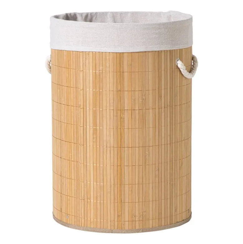 Wasmand - bamboe - ø40x57 cm