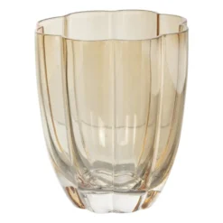 Waterglas geschulpt - goudkleurig - 250 ml