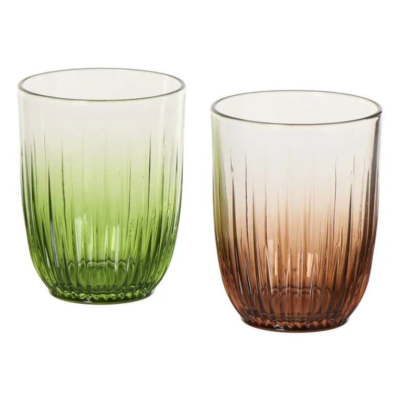 Waterglas halo - bruin - 350 ml