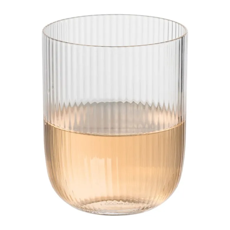 Waterglas ribbel - glas - 300 ml