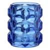 Waxinelichthouder bollen glas - diverse varianten - ø7.8x9.3 cm
