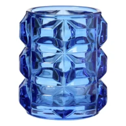 Waxinelichthouder bollen glas - diverse varianten - ø7.8x9.3 cm