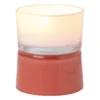 Waxinelichthouder dubbel - rood/lila - ø8.6x10.2 cm