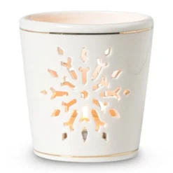 Waxinelichthouder sneeuwvlok - diverse varianten - ø7.2x7.5 cm