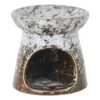 Waxmelt brander - zwart keramiek - 7x7x7 cm