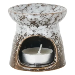 Waxmelt brander - zwart keramiek - 7x7x7 cm