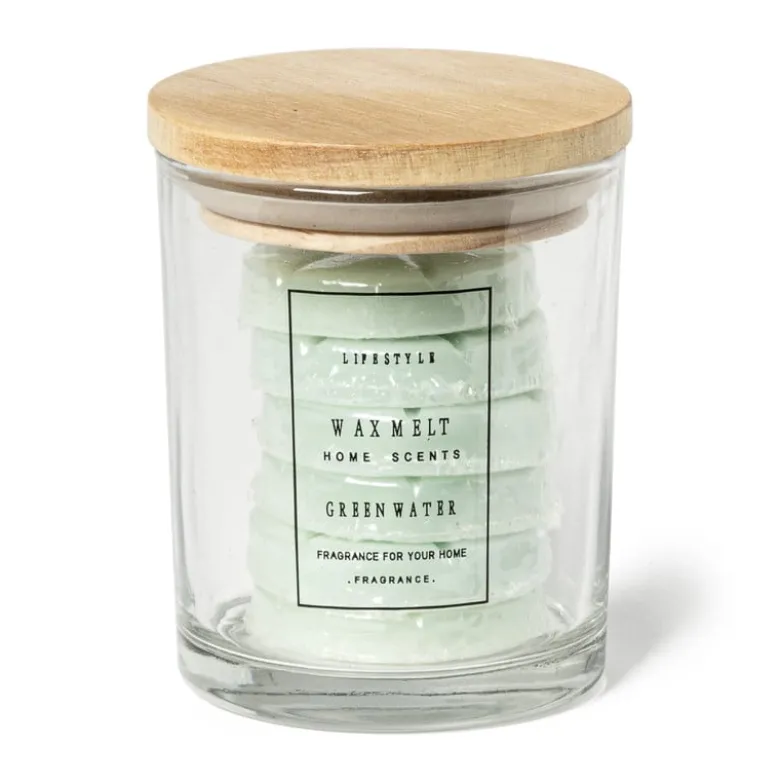 Waxmelts in pot - green water - 6 stuks