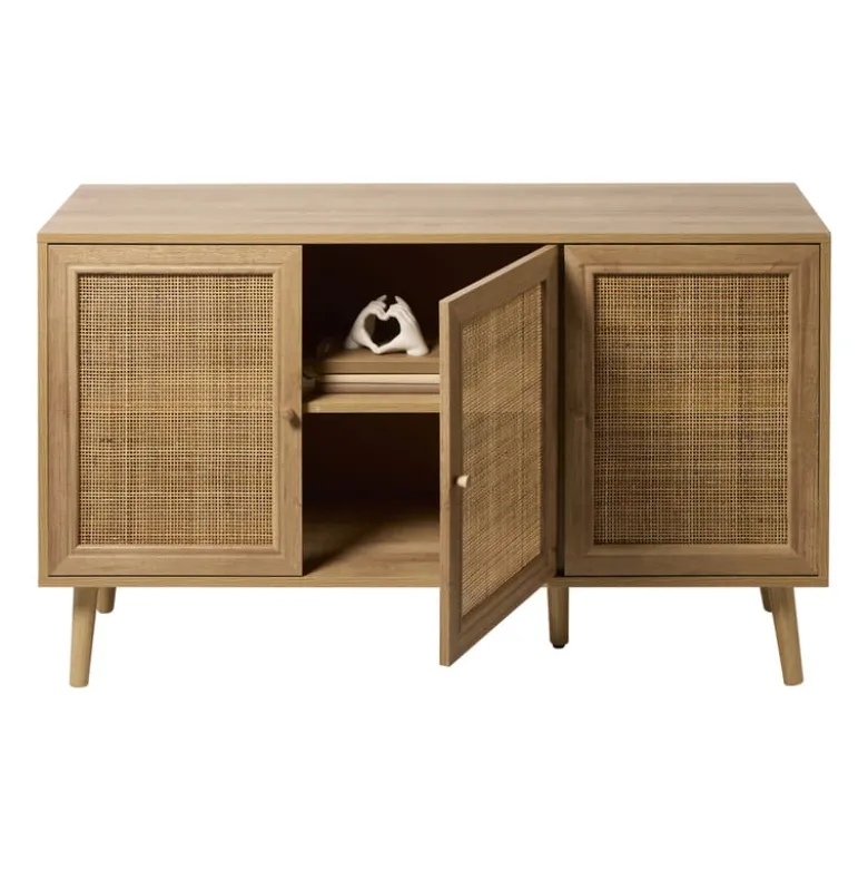 Webbing dressoir Batavia - bruin - 70x120x39 cm