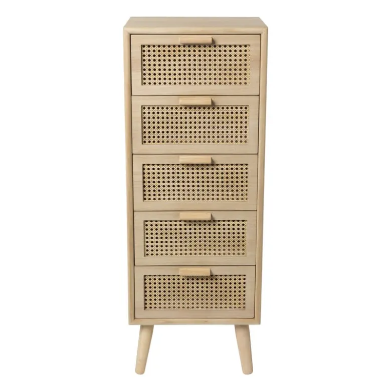 Webbing Java kast met 5 laden - 107x40x31 cm