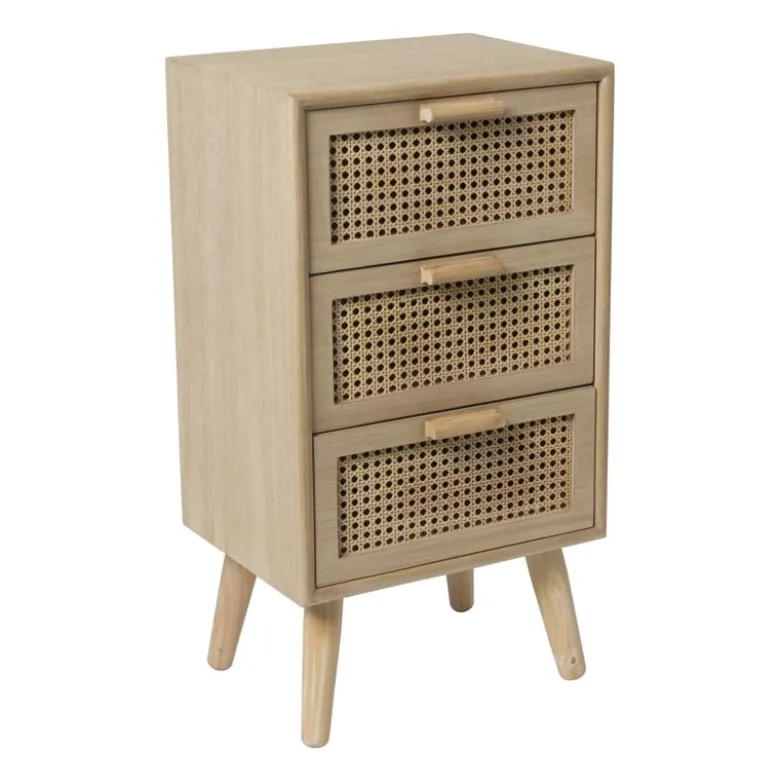 Webbing Java kast met 3 laden - 73x40x31 cm