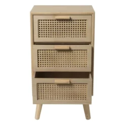 Webbing Java kast met 3 laden - 73x40x31 cm