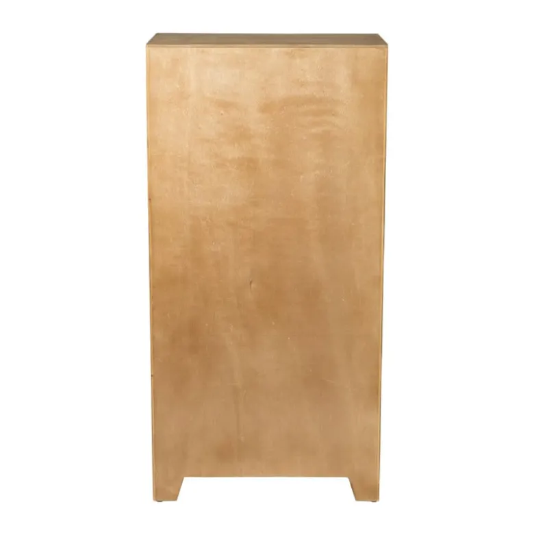 Webbing kast Bandung hoog - bruin - 140x70x40 cm