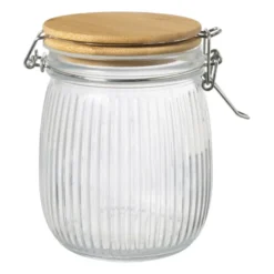 Weckpot met bamboe deksel - 750 ml