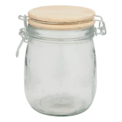 Weckpot met houten deksel - 0.75 L