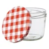 Weckpot rood witte deksel - 230 ml