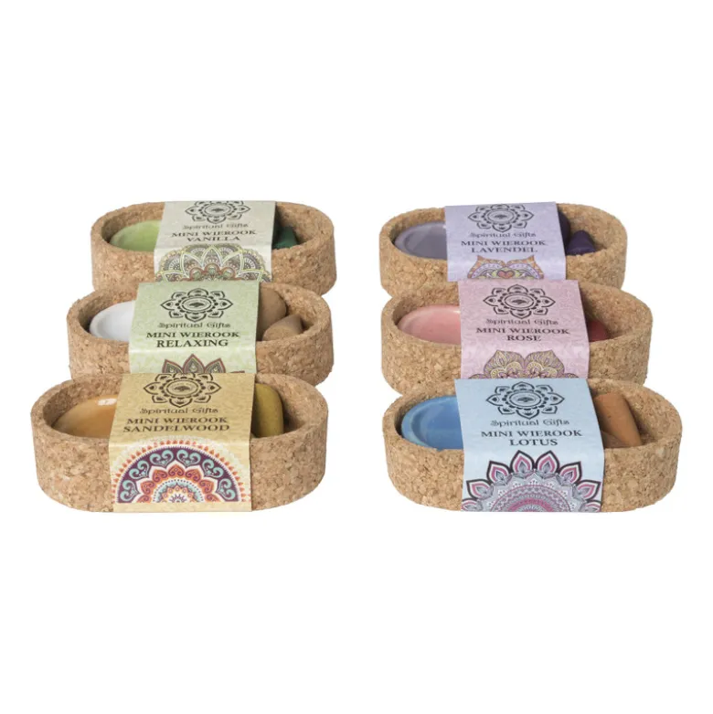 Wierook set - rose - kegels met schaaltje