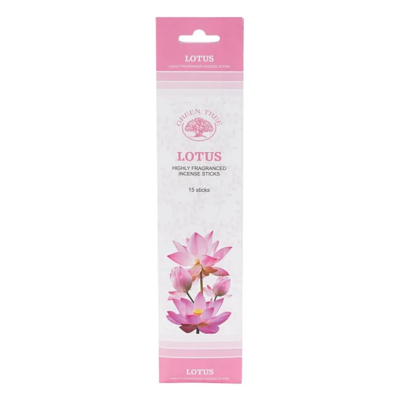Wierooksticks Green Tree - lotus - 15 stokjes
