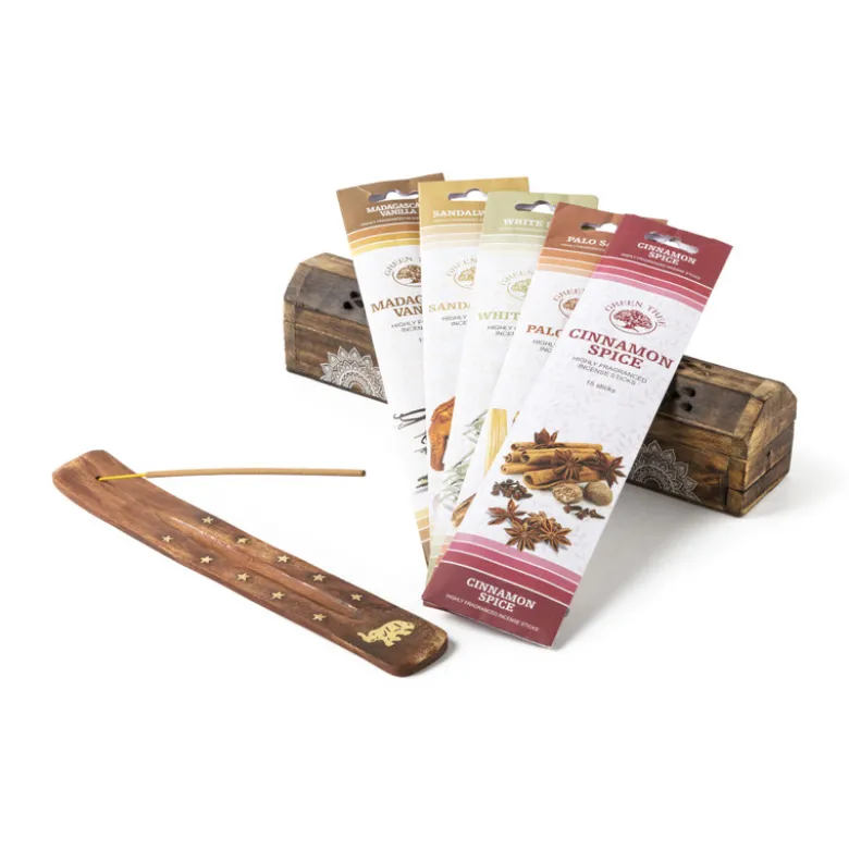 Wierooksticks Green Tree - sandalwood - 15 stokjes