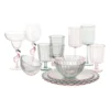 Wijnglas geschulpt - groen - 370 ml