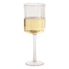 Wijnglas geschulpt - roze - 370 ml
