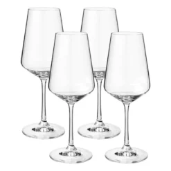 Wijnglas kristal - set van 4 - 350 ml