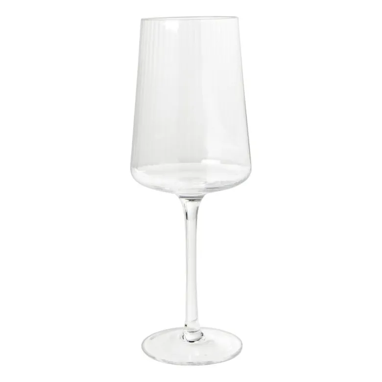 Wijnglas ribbel klein - glas - 300 ml
