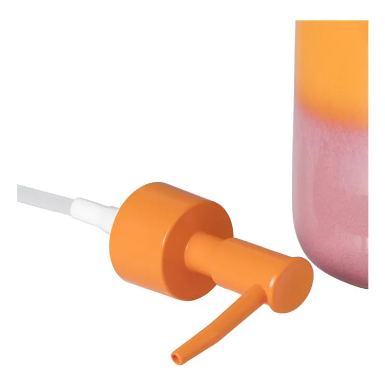 Zeeppompje duo - oranje/roze - ø7.3x18.3 cm