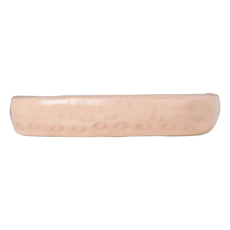 Zeepschaaltje aardbei - roze/groen - 2x11.5x9.8 cm