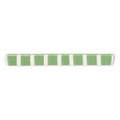 Zeepschaaltje blokjes - groen/wit - 1.3x15.8x8.3 cm