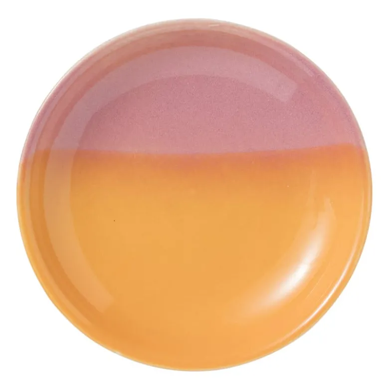 Zeepschaaltje duo - oranje/roze - ø11x2.2 cm