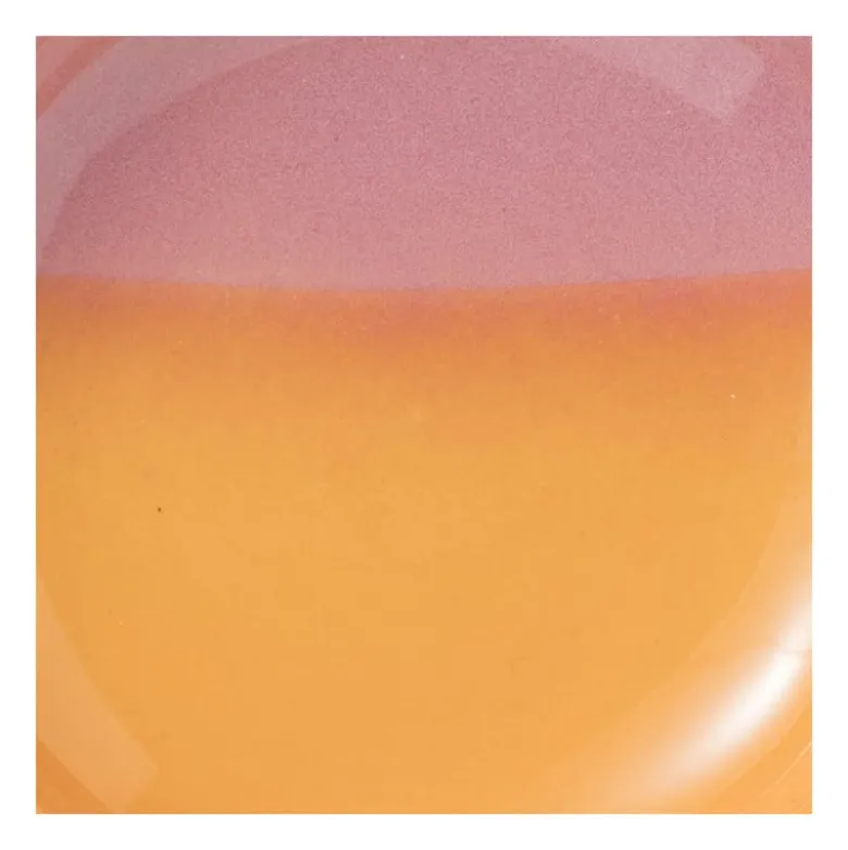 Zeepschaaltje duo - oranje/roze - ø11x2.2 cm