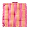 Zitkussen oranje/roze - 40x40x8 cm
