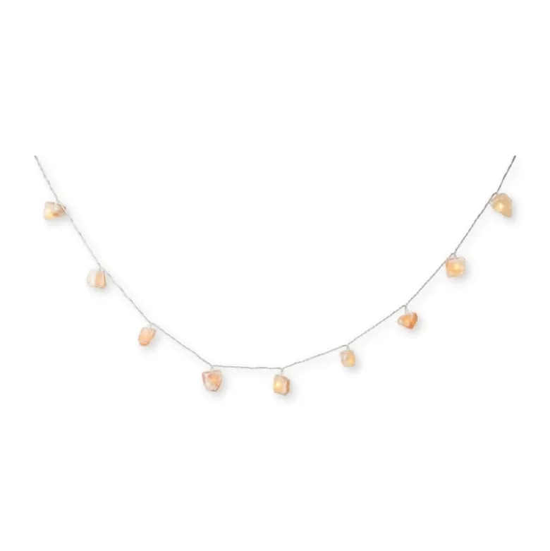 Zoutsteen lichtslinger - beige - 165 cm