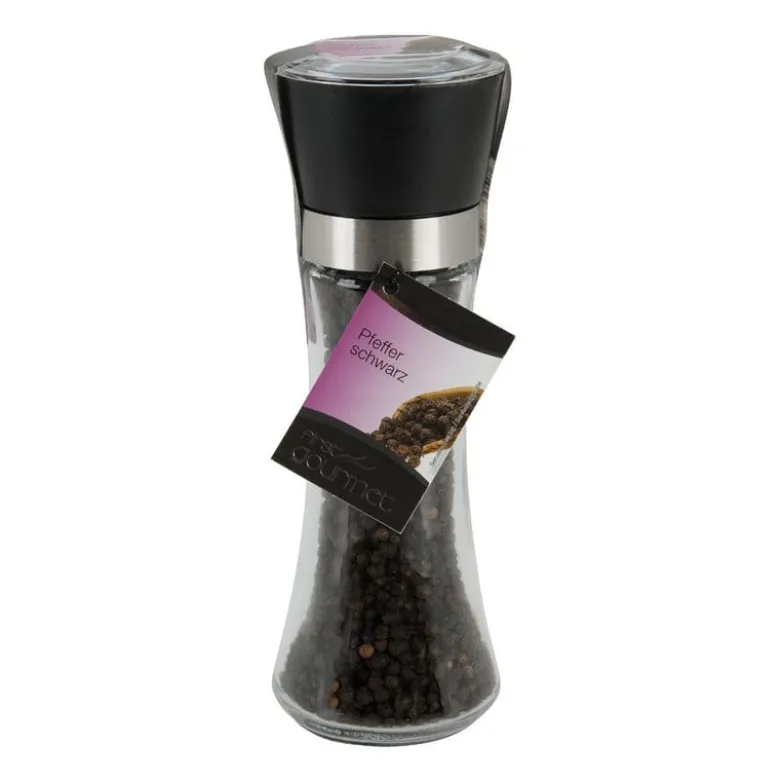 Zwarte peper met molen